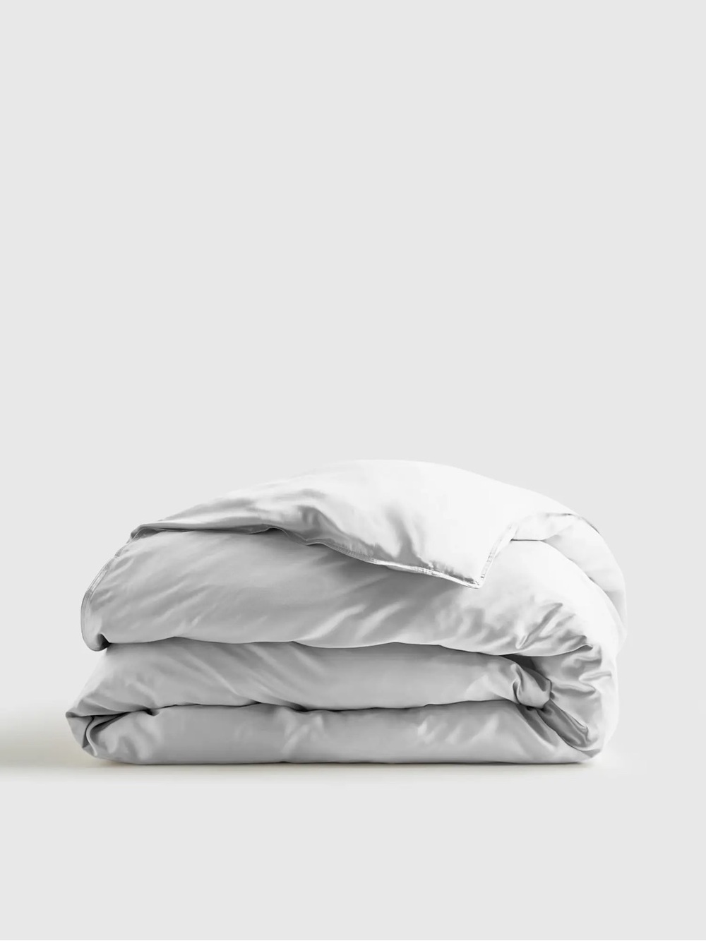 NWT QUINCE Bamboo Duvet Cover Full/Queen Light Grey 0548